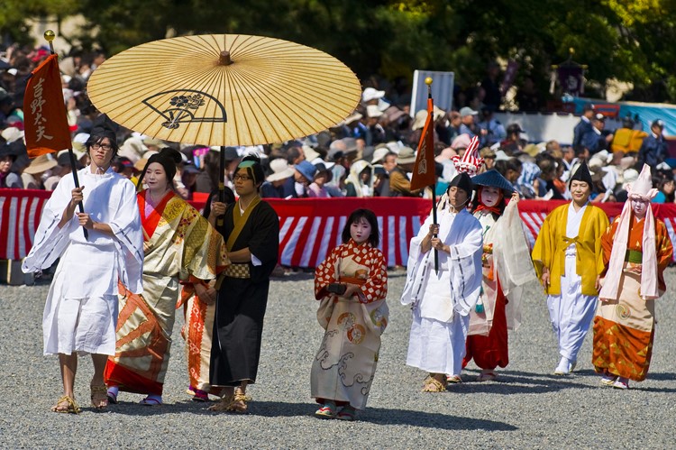 Traditioneel festival Jidai Matsuri in Kyoto